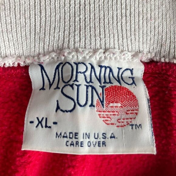 Vintage Morning Sun Collared Sweatshirt Size XL EUC - Picture 7 of 8